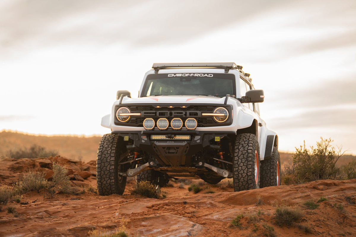 DV8 Offroad - 2022-2026 Ford Bronco Raptor Tube Front Bumper - FBFR-02