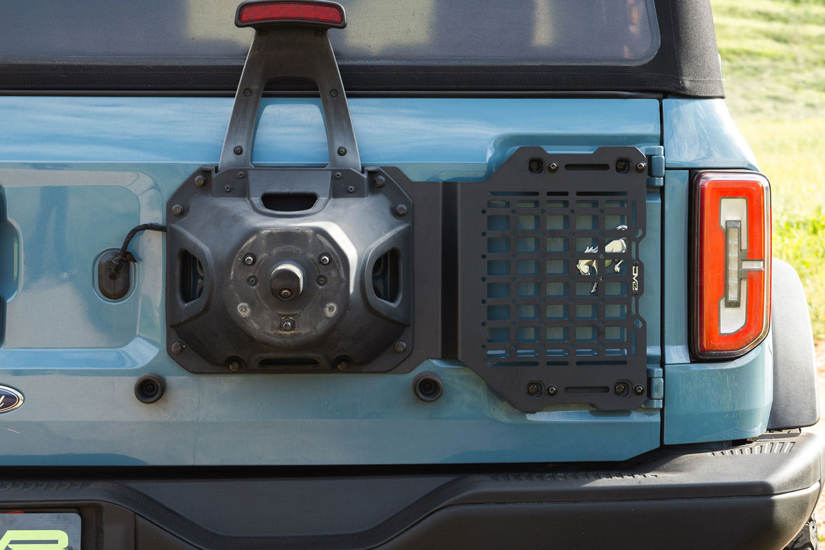 DV8 Offroad - 2021-2026 Ford Bronco Tailgate Reinforcement Molle Panel - TCBR-04