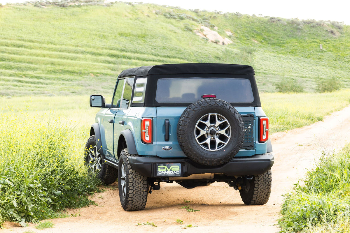 DV8 Offroad - 2021-2026 Ford Bronco Tailgate Reinforcement Molle Panel - TCBR-04
