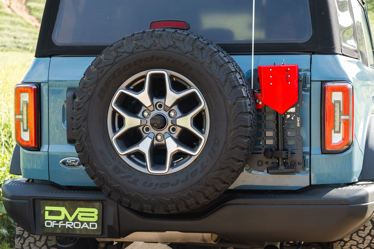 DV8 Offroad - 2021-2026 Ford Bronco Tailgate Reinforcement Molle Panel - TCBR-04