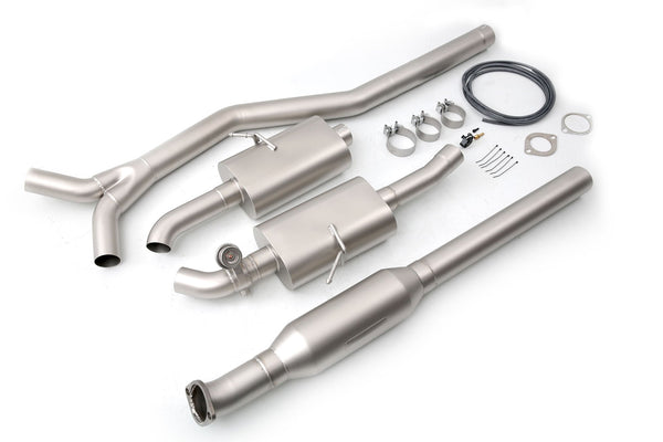 cp-e Austenite™ Ford Fusion AWD Exhaust Cat Back System for 2012-2017 Ford Fusion - front view