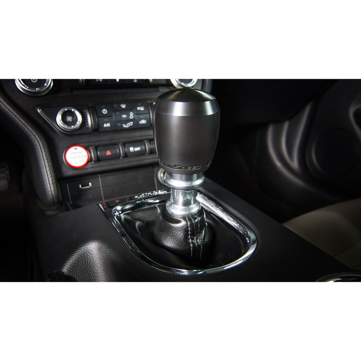 GrimmSpeed Stubby Shift Knob Black Delrin - M12x1.25 - GRM038012