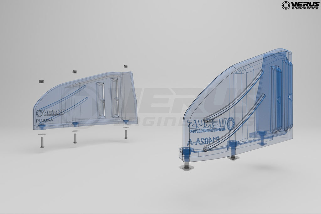 Verus - Front Splitter Endplates - BMW E92 M3 - A0617A for 2021-2025 BMW M3 - close-up