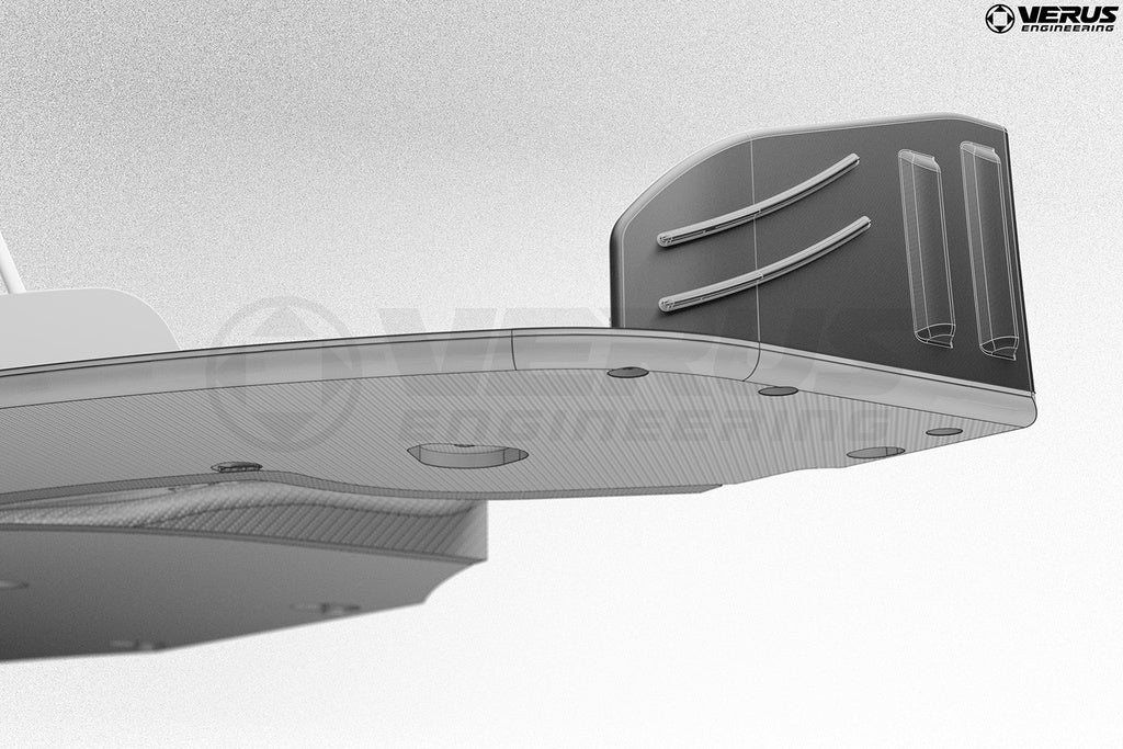 Verus - Front Splitter Endplates - BMW E92 M3 - A0617A for 2021-2025 BMW M3 - alternate view