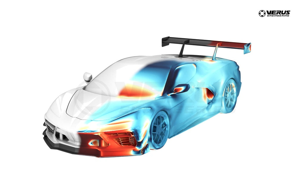 Verus - Front Splitter Endplates, WF Spec - Corvette Stingray (C8) - A0699A