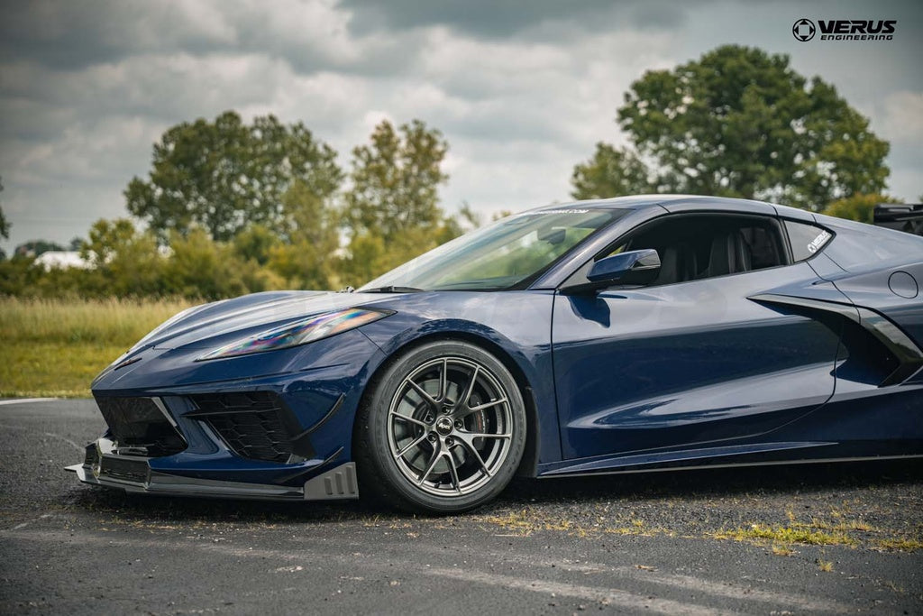 Verus - Front Splitter Endplates, WF Spec - Corvette Stingray (C8) - A0699A