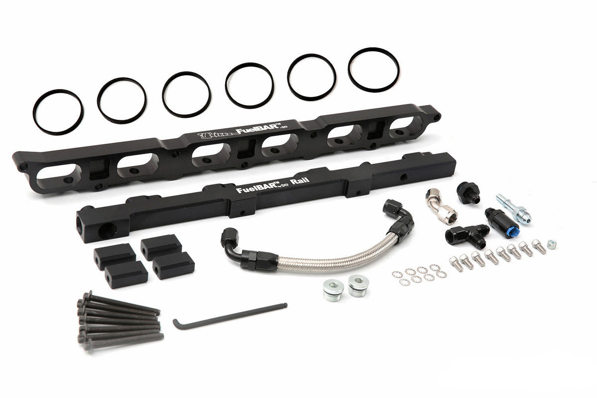 cp-e FuelBAR™ BMW N54 Aux Fuel Rail by CP-E - front view