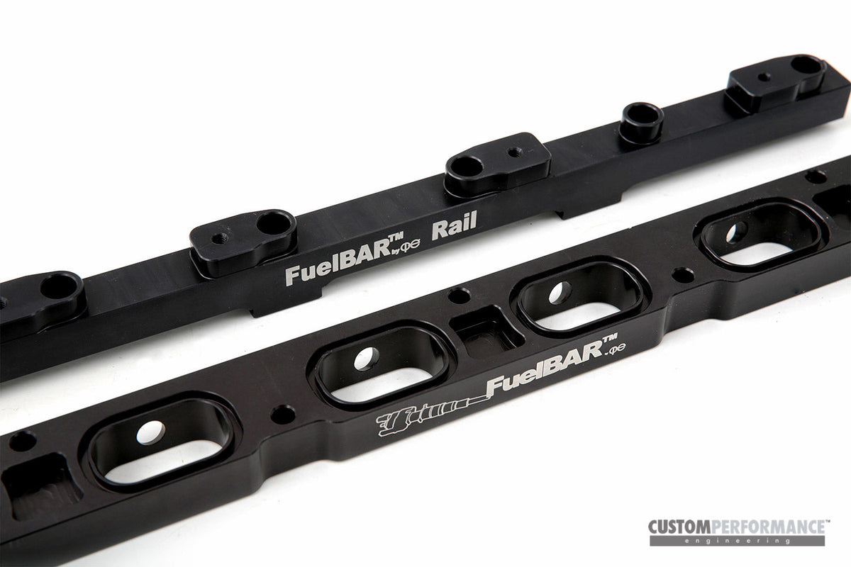 cp-e FuelBAR™ BMW N54 Aux Fuel Rail by CP-E - installed view