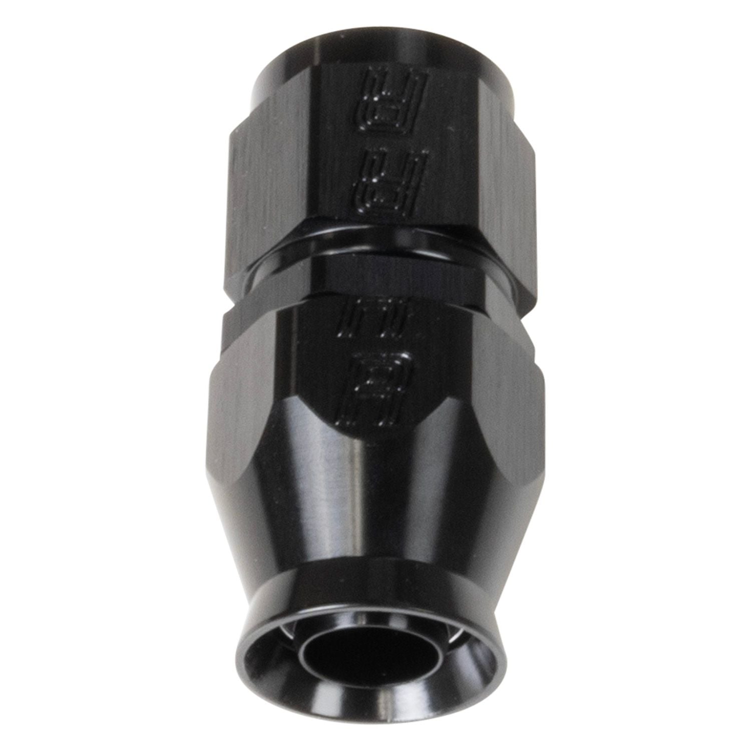 Russell Black Straight-10 Pro Ptfe Hose End - 550603 - front view