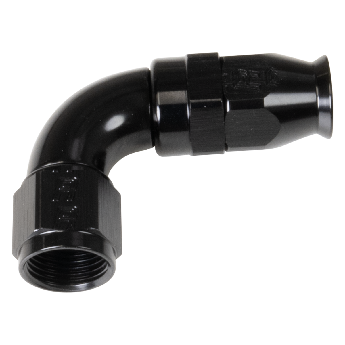 Russell Black 90 -8 Pro Ptfe Hose End - 550563 - front view