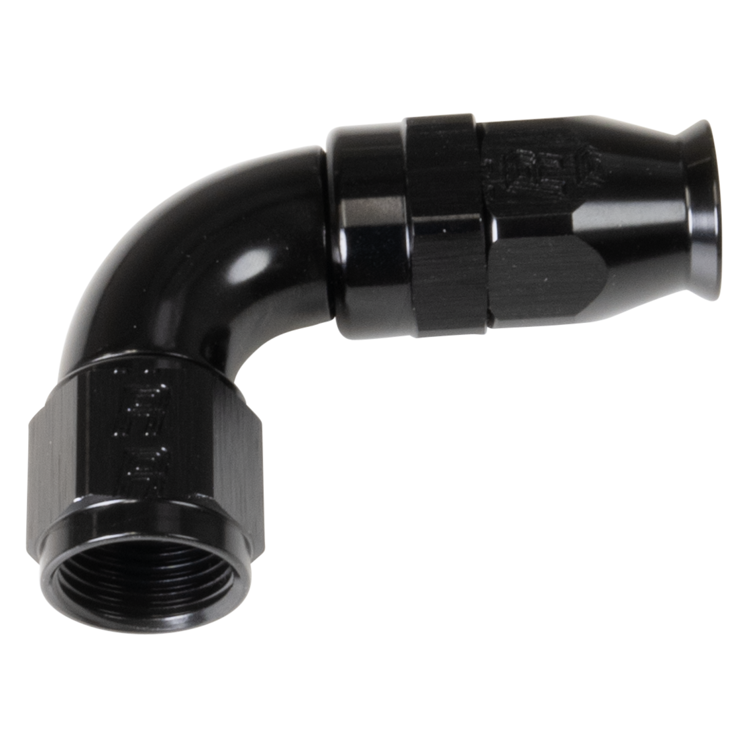 Russell Black 90 -8 Pro Ptfe Hose End - 550563 - front view