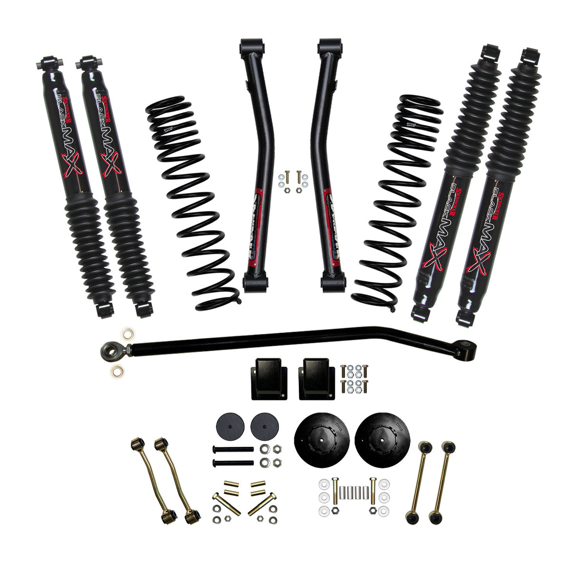 Skyjacker 2020 Jeep Gladiator JT Non-Rubicon Suspension Lift Kit 3.5in Fr 2in Rr w/Blk Max Shocks - G350PBLT