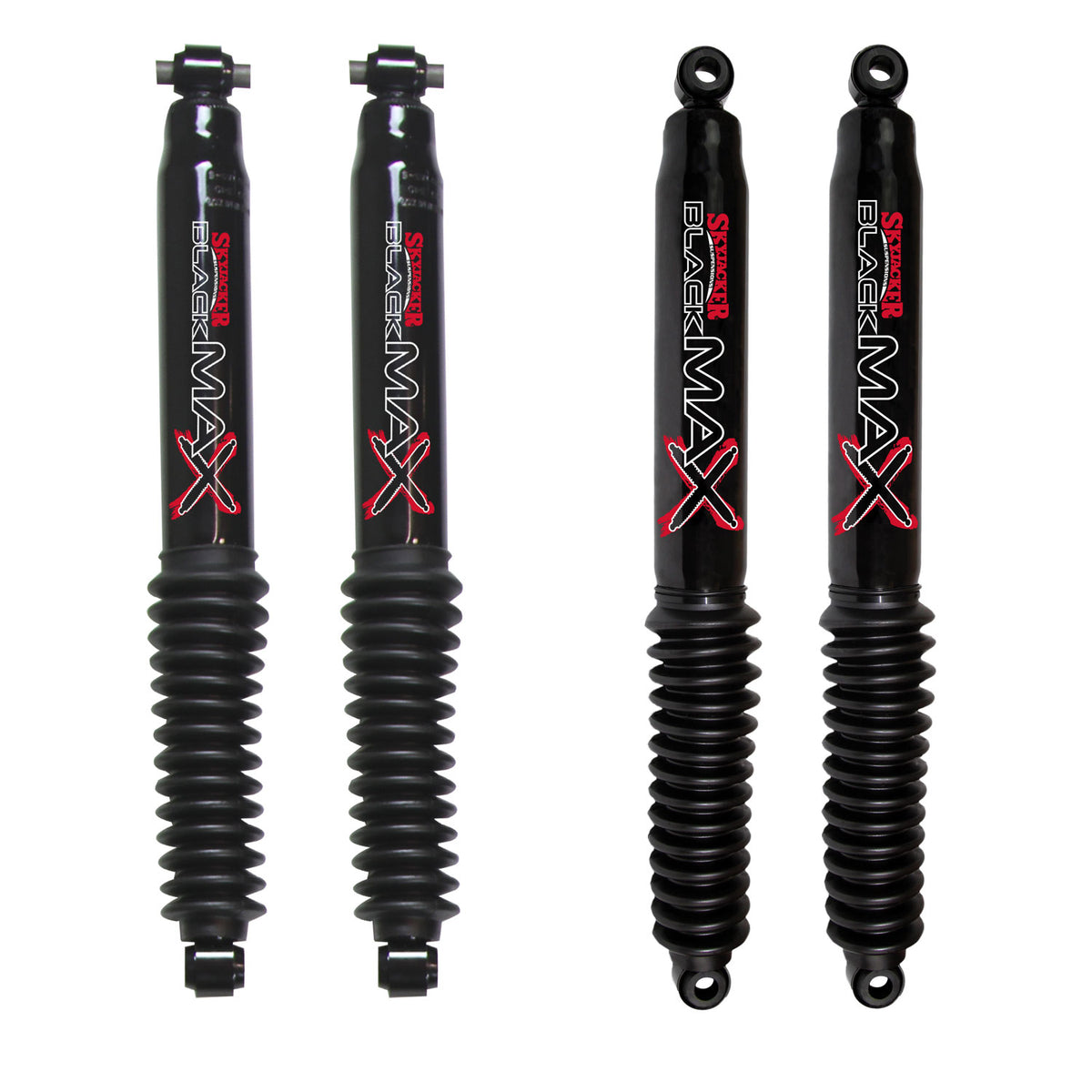 Skyjacker Front and Rear Black Max Shock Absorber 2020 Jeep Gladiator JT (All Models) - G45B