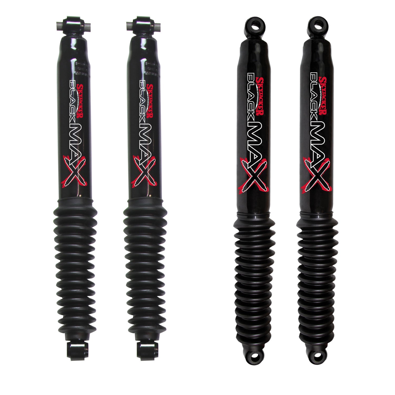 Skyjacker Front and Rear Black Max Shock Absorber 2020 Jeep Gladiator JT (All Models) - G45B
