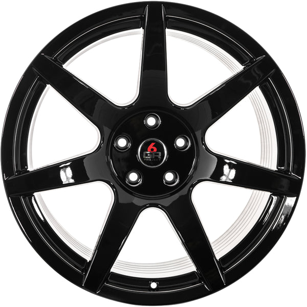 Project 6GR Seven Mustang R-Spec GT350 GT350R Spun Forged for 2015-2025 Ford Mustang - front view