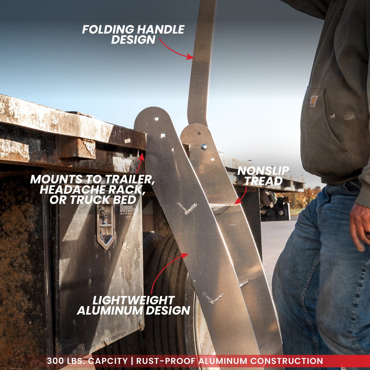 Gen-Y Aluminum Plate Style Rub Rail Ladder - GH-102877