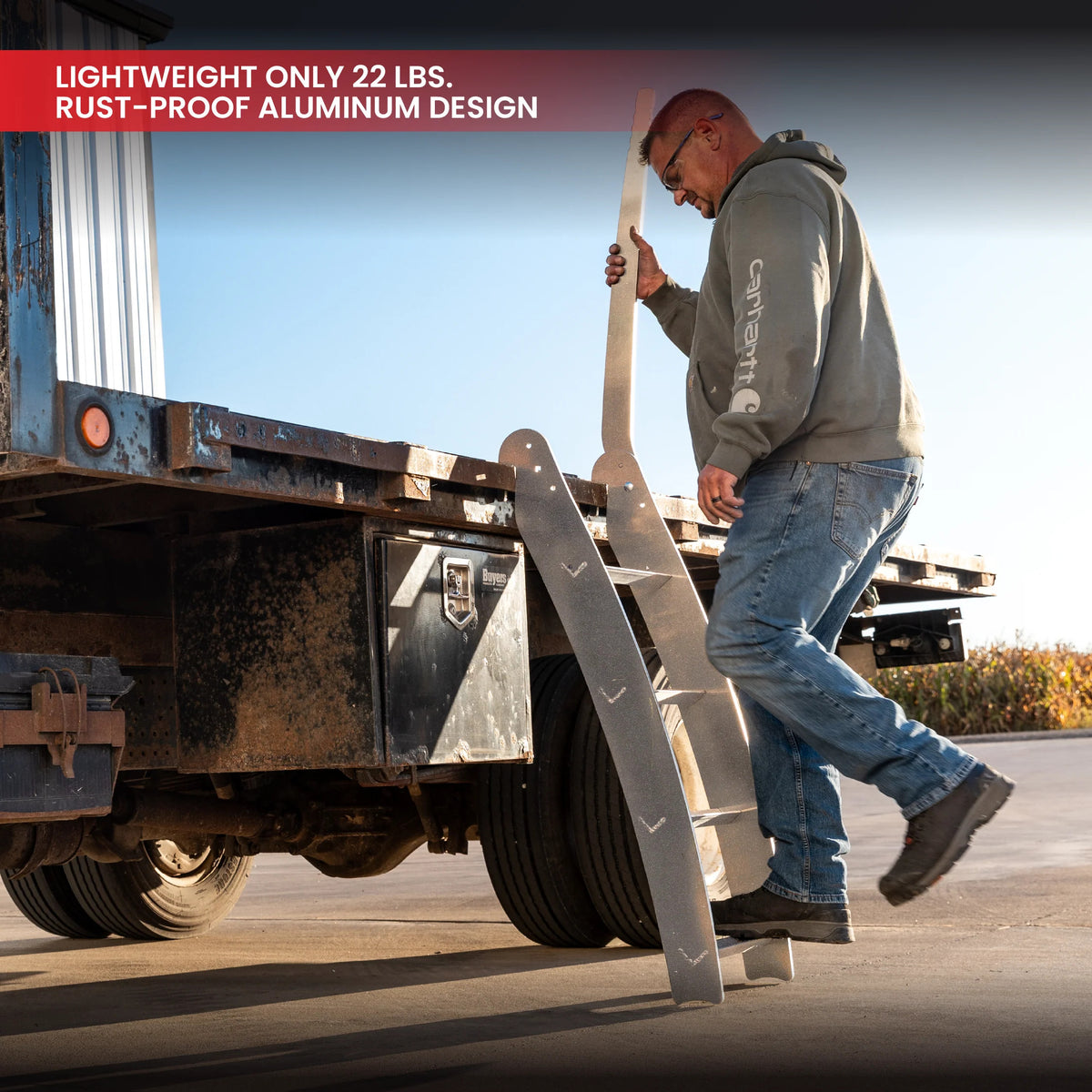 Gen-Y Aluminum Plate Style Rub Rail Ladder - GH-102877