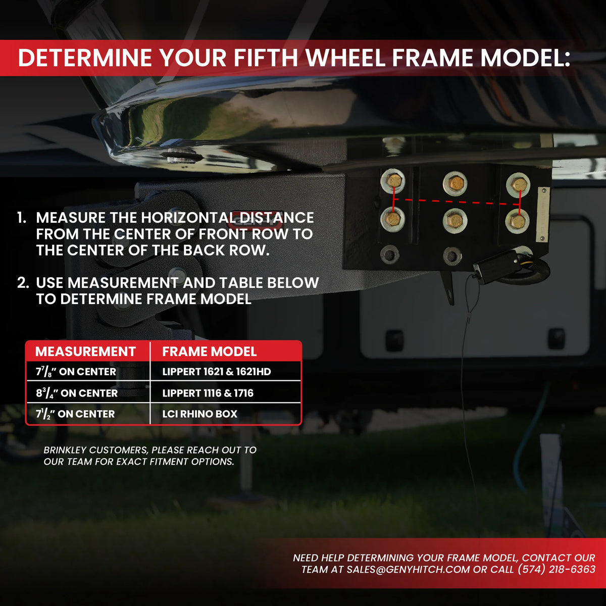 Gen-Y Nomad Static 5th Wheel to Gooseneck - 6.5K TW 30K Tow - Texture Black (Rhino Frames) - GH-8102