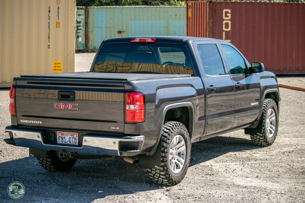 RokBlokz - GMC Sierra 1500/2500/3500 HD 2015-2019 Mud Flaps by RokBlokz - front view