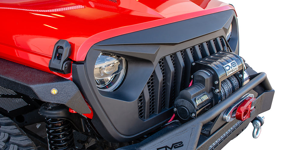 DV8 Offroad - Replacement Grill; Black - GRJL-01