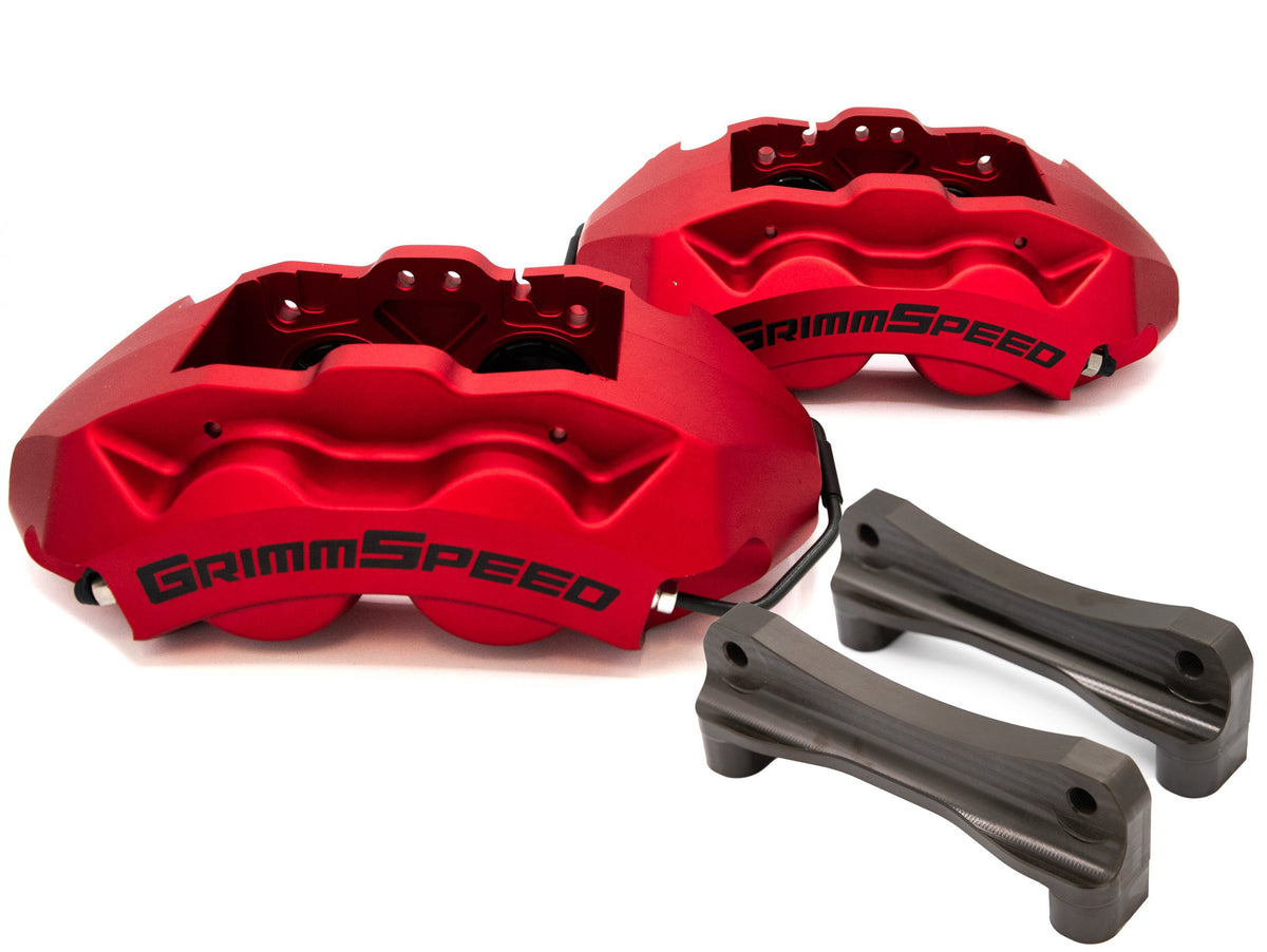 GrimmSpeed 13-26 BRZ GR86 Grey 4-Piston Brake Caliper Kit 326mm Rotor - GRM.1171.1.GRY