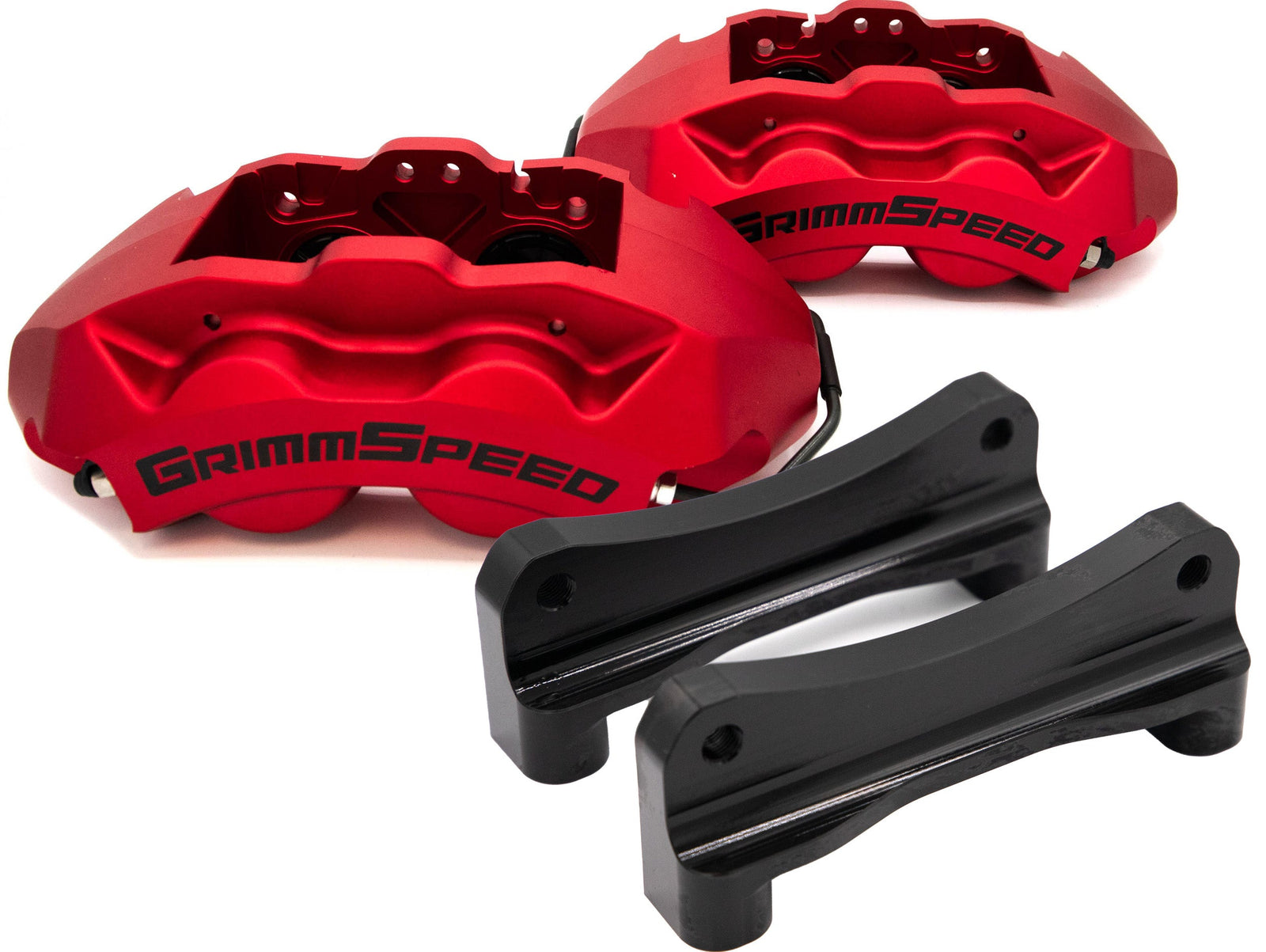 GrimmSpeed 02-21 Subaru WRX/STI 4-Piston Brake Caliper Kit - Gray (For 340mm Rotor) - GRM.1170.1.GRY