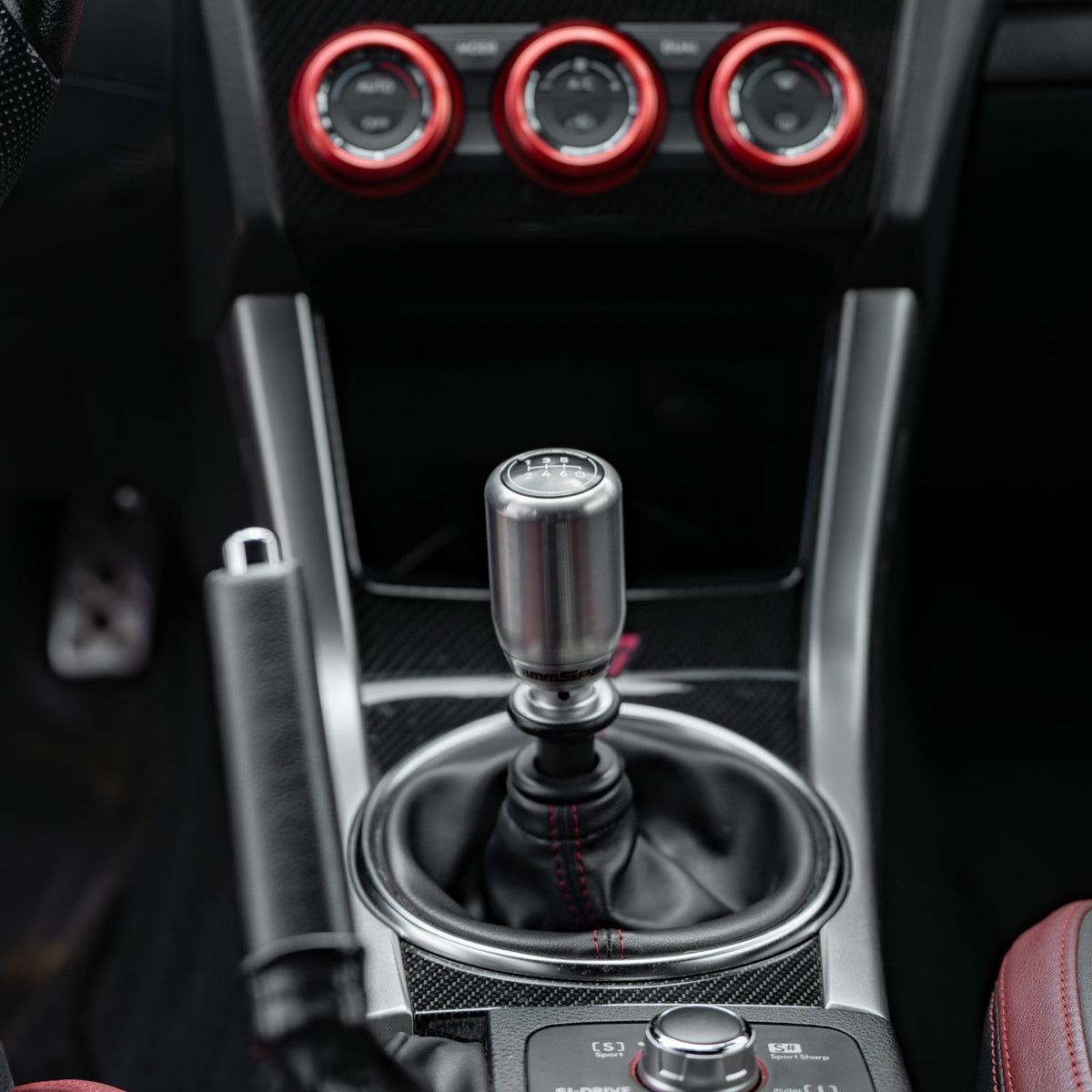 GrimmSpeed Swap-Top Weighted Piston Shift Knob - Stainless Steel - GRM1.1006.1.SS