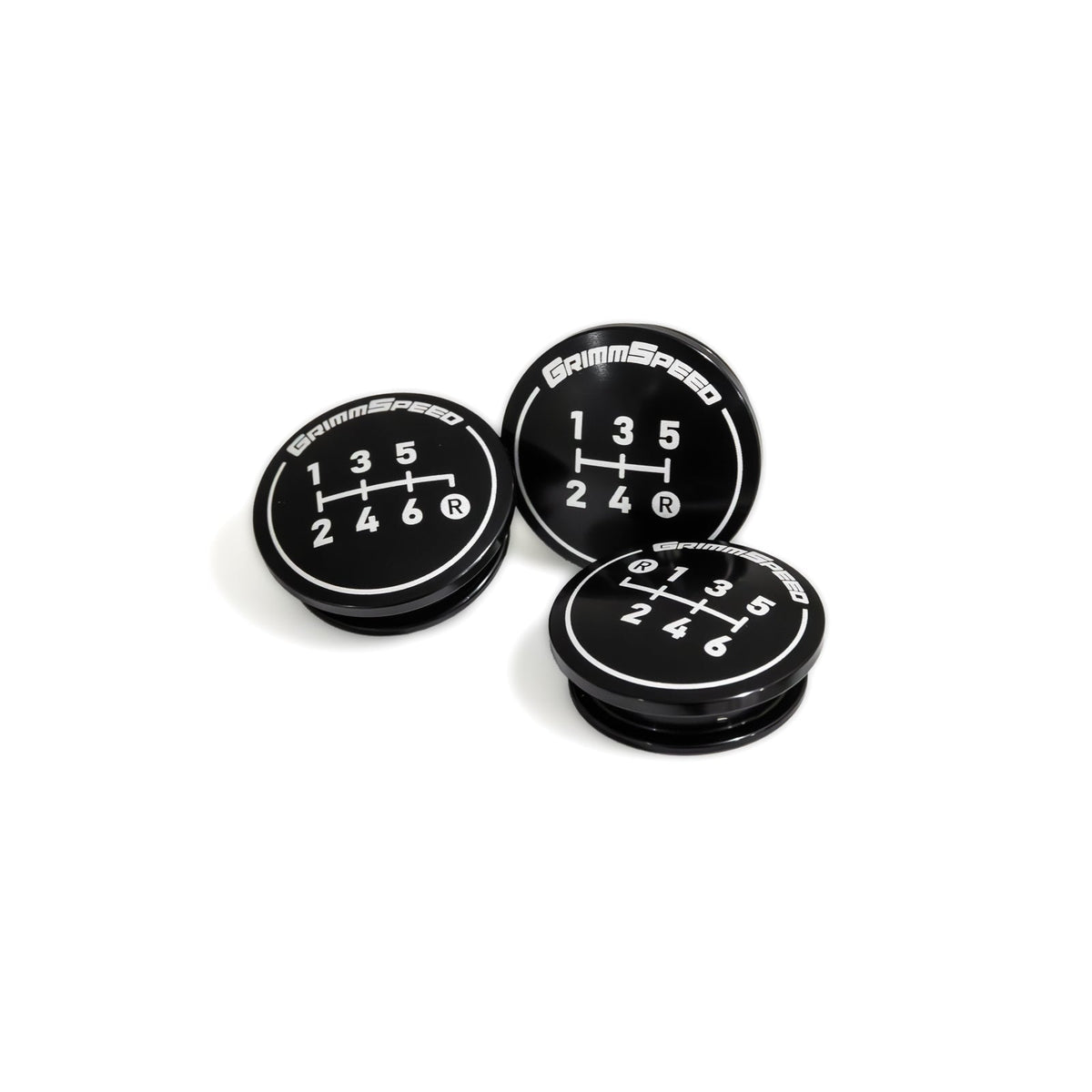 GrimmSpeed Swap-Top Weighted Piston Shift Knob - Stainless Steel - 1.1006.1.SS