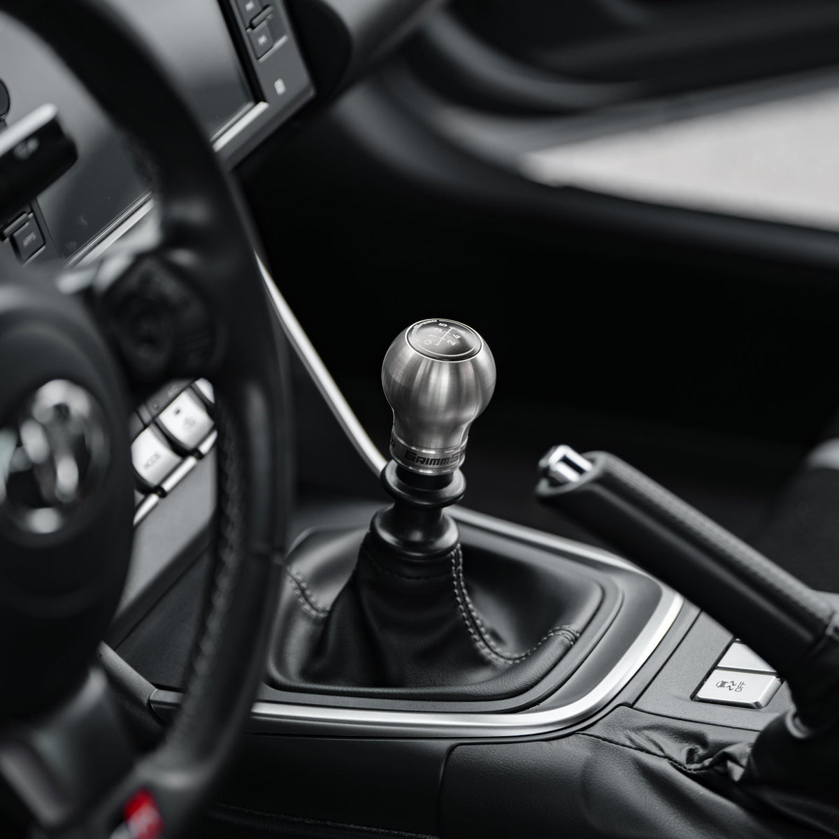 GrimmSpeed Swap-Top Weighted Bulb Shift Knob - Stainless Steel - GRM1.1007.1.SS