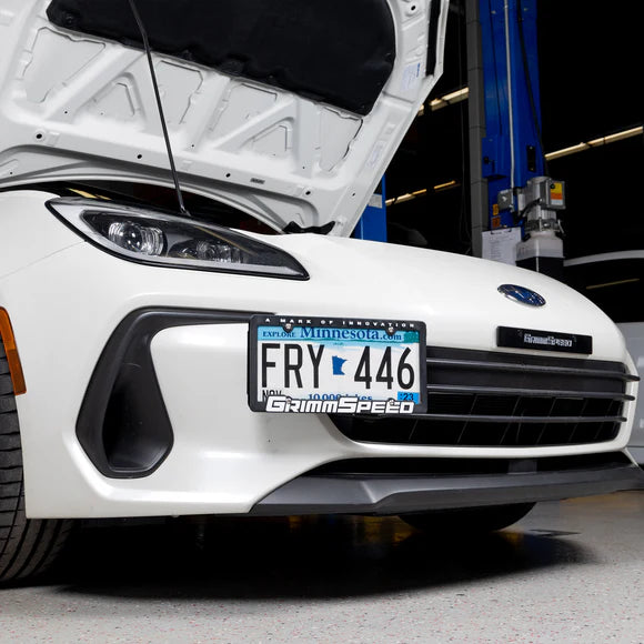 GrimmSpeed License Plate Frame White (Pair) - 111002