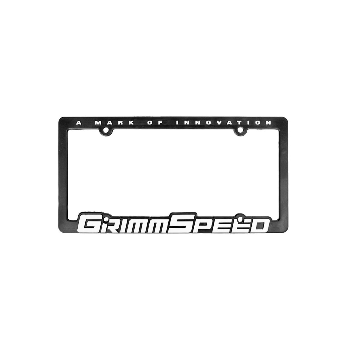 GrimmSpeed License Plate Frame - GrimmSpeed Text (Single) - GRM111006