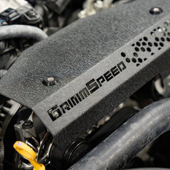 GrimmSpeed 2022+ Subaru WRX Pulley Cover - Black - 113086BLK