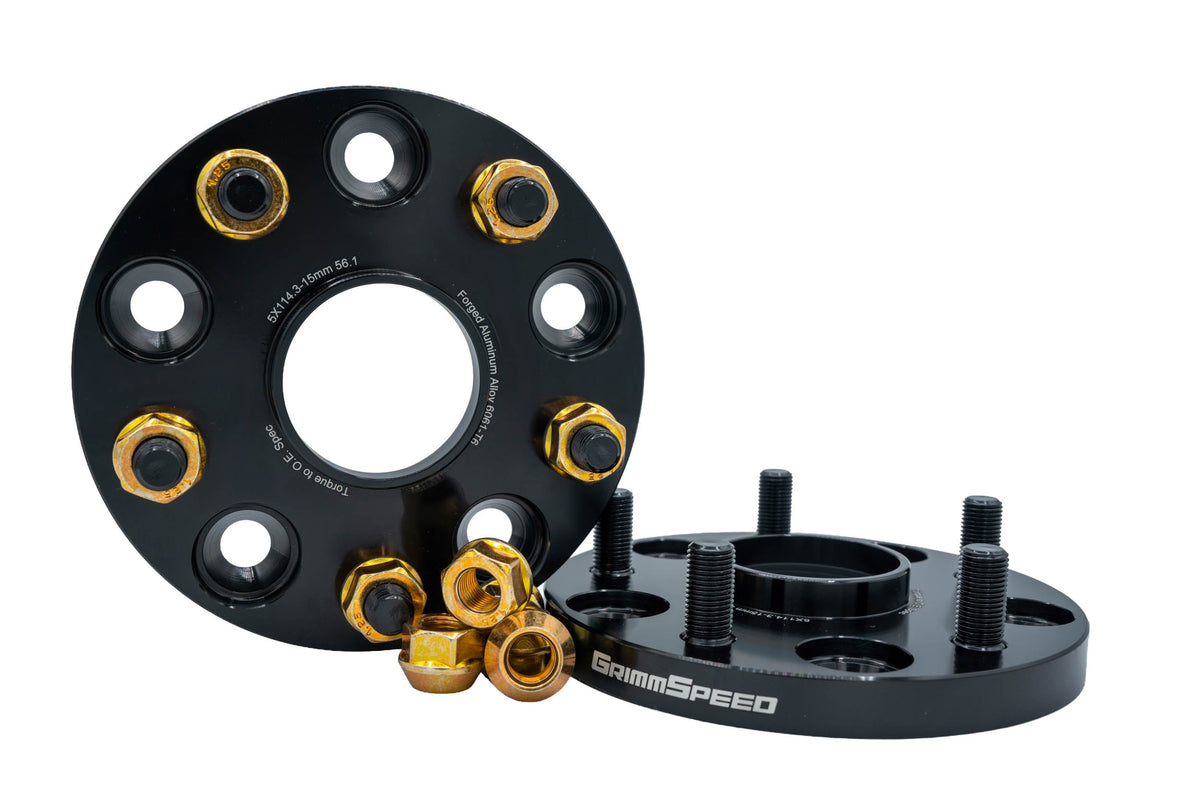 GrimmSpeed 05-21 Subaru STI / 15-26 Subaru WRX 5x114.3 15mm Wheel Spacer (Pair) - GRM.1187.1.0