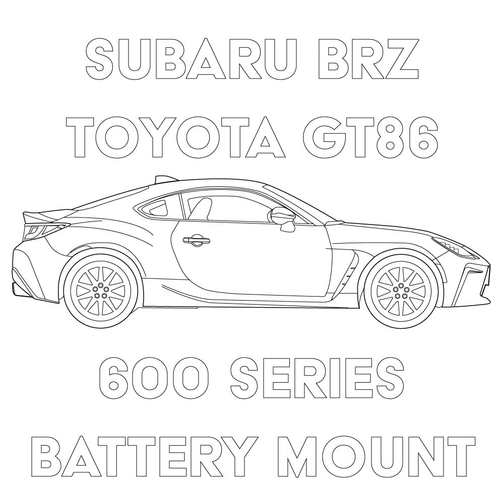 Mele Design - 2013+ Subaru BRZ/Toyota 86 600 Series Battery Mount