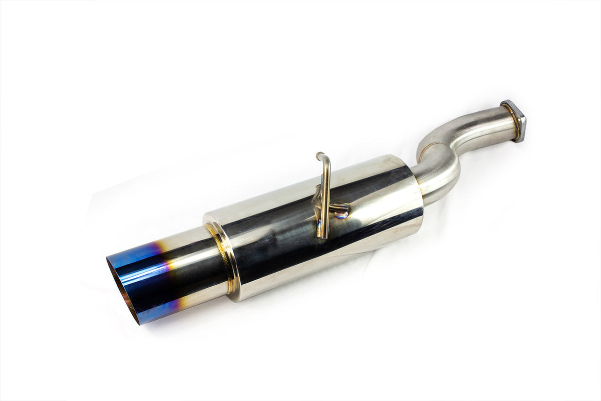 ISR Performance GT Single Exhaust - 2009+ Hyundai Genesis Coupe 2.0T - Burnt Tips - IS-GT-GEN20-BT