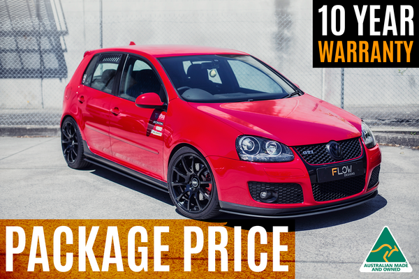 Flow Designs - MK5 Golf GTI Full Lip Splitter Set for 2006-2009 Volkswagen GTI - front view