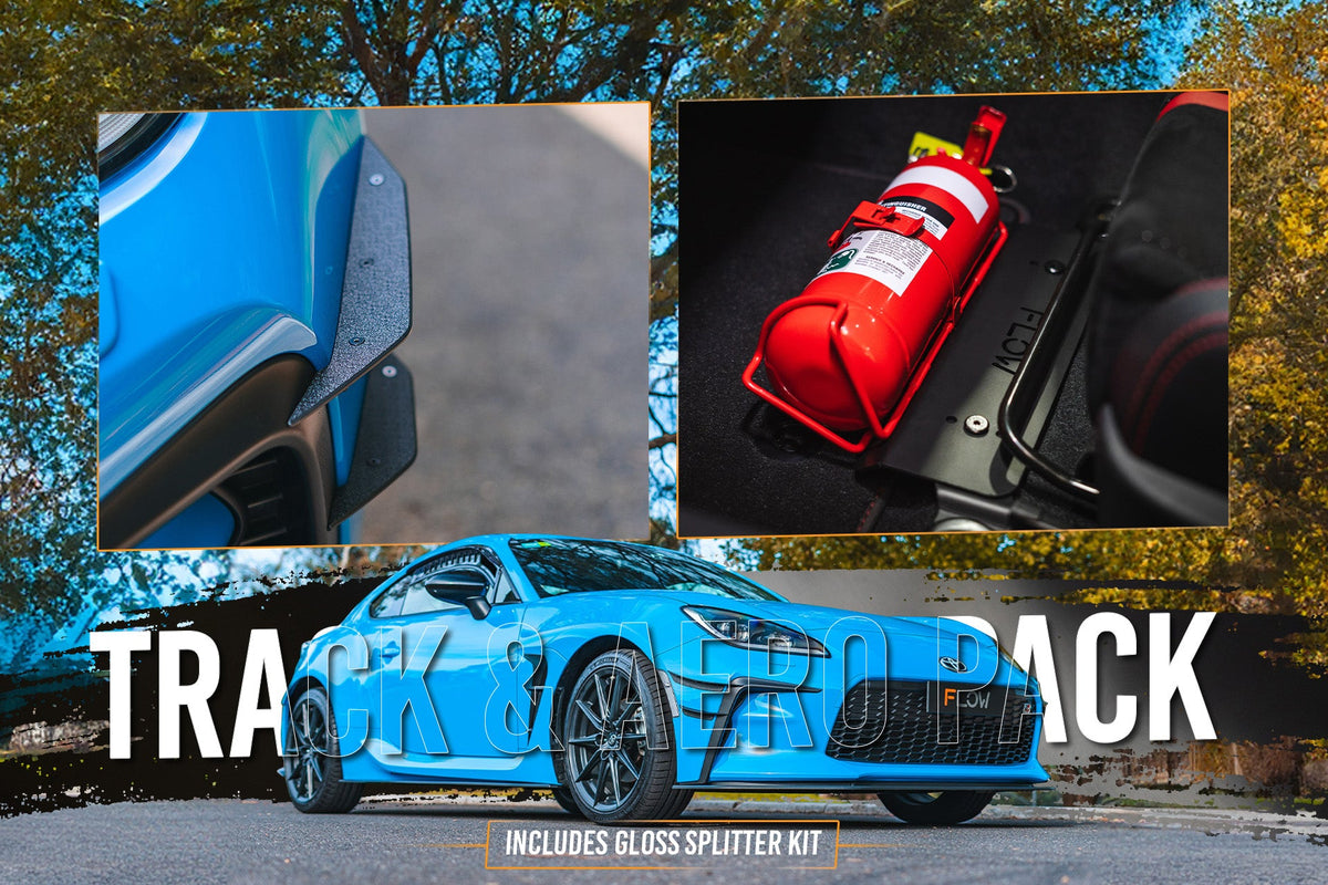 Flow Designs - ZN8 GR86 Full Lip Splitter Set (GLOSS BLACK)