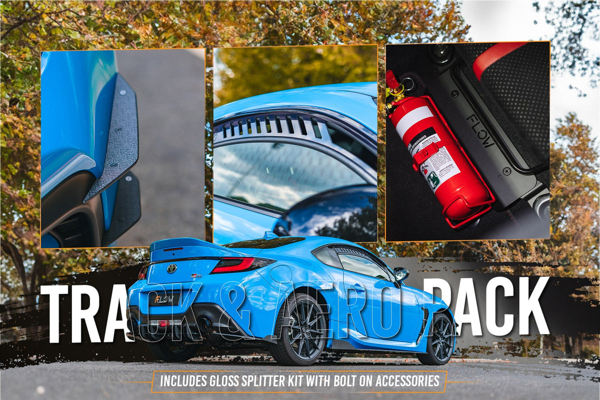 Flow Designs - ZN8 GR86 Full Lip Splitter Set (GLOSS BLACK)