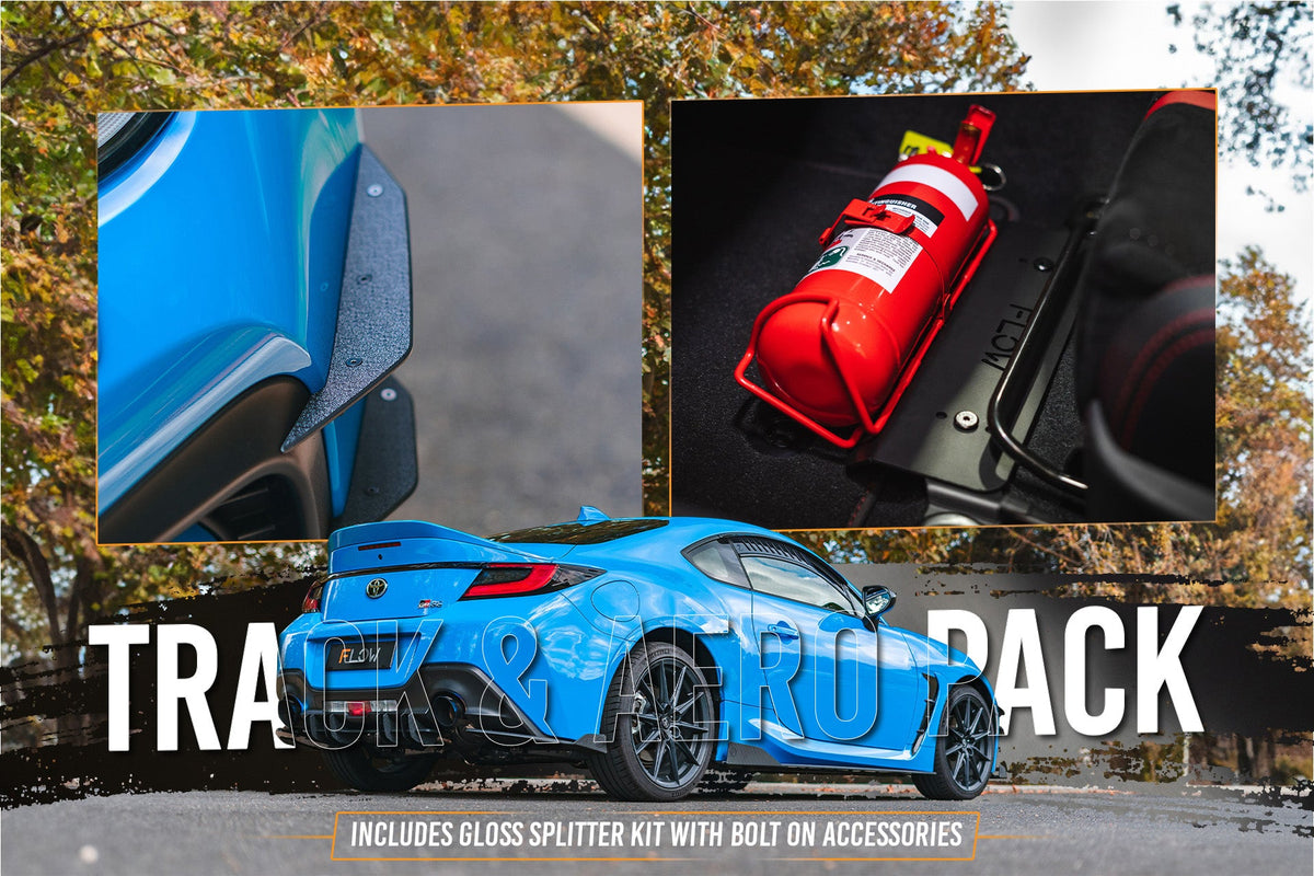 Flow Designs - ZN8 GR86 Full Lip Splitter Set (GLOSS BLACK)