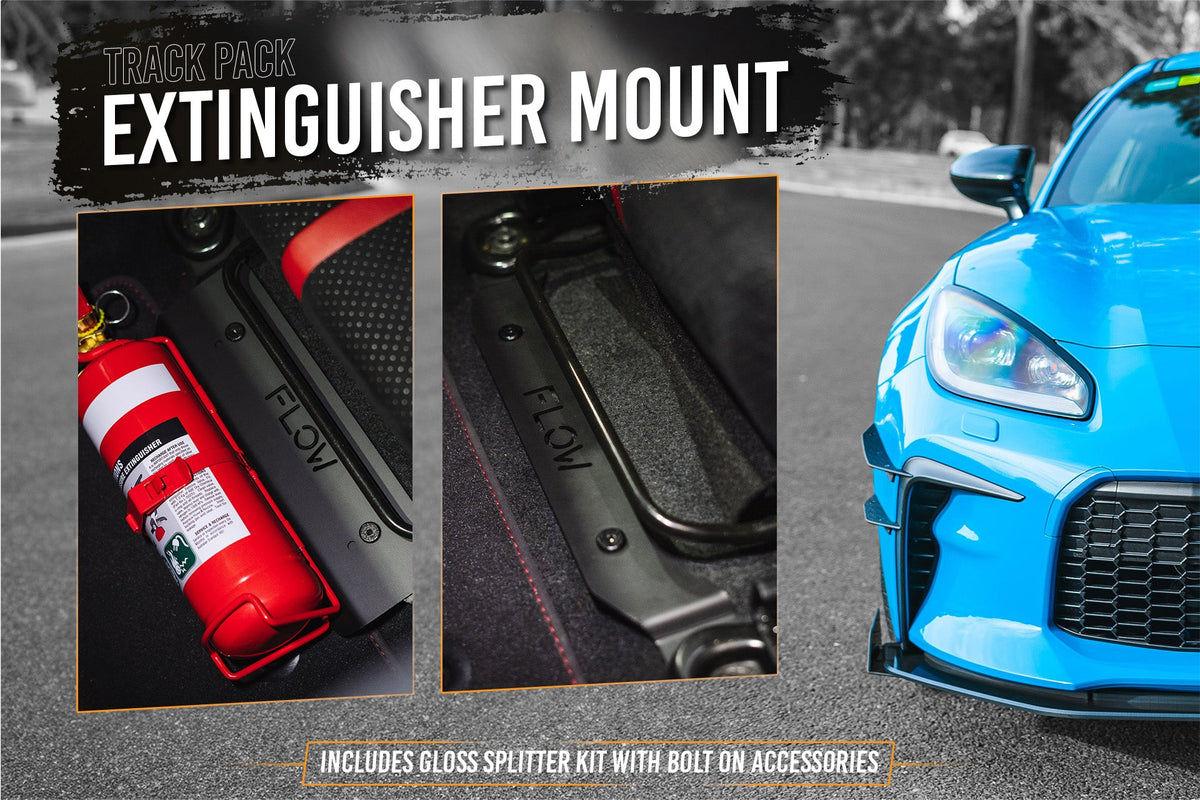 Flow Designs - ZN8 GR86 Full Lip Splitter Set (GLOSS BLACK)