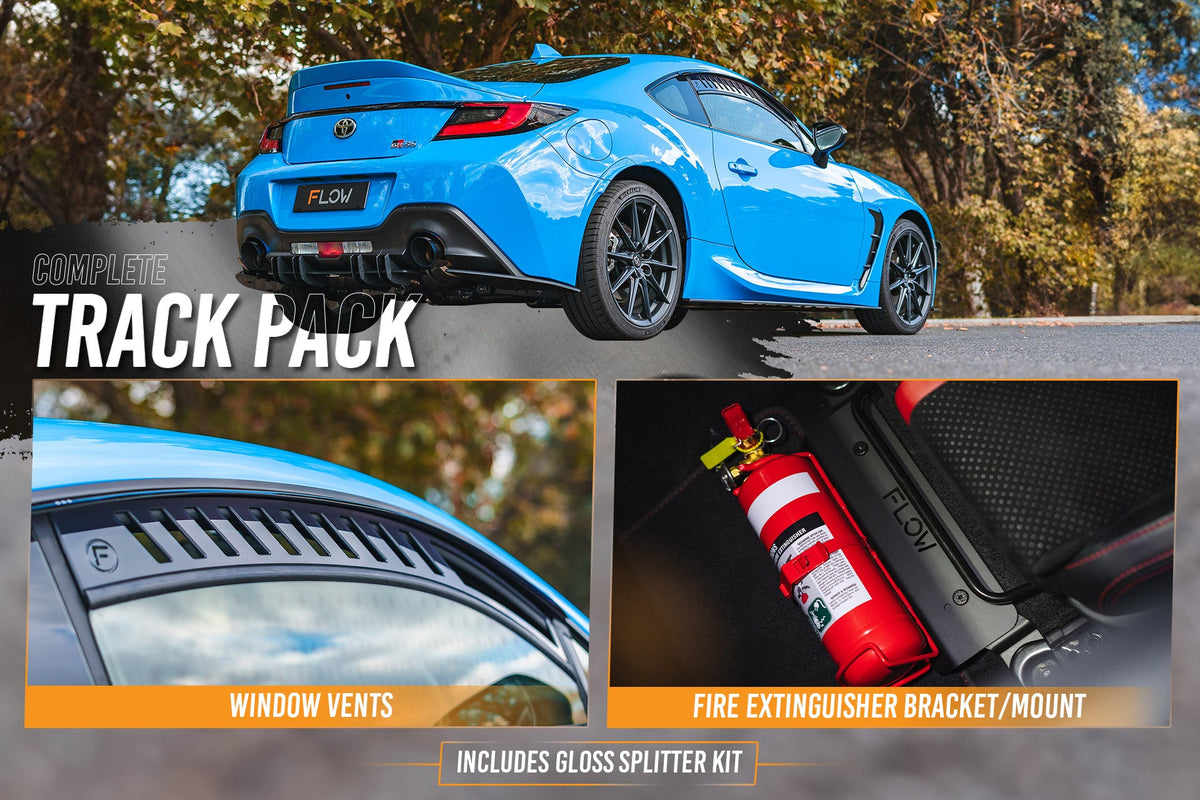 Flow Designs - ZN8 GR86 Full Lip Splitter Set (GLOSS BLACK)