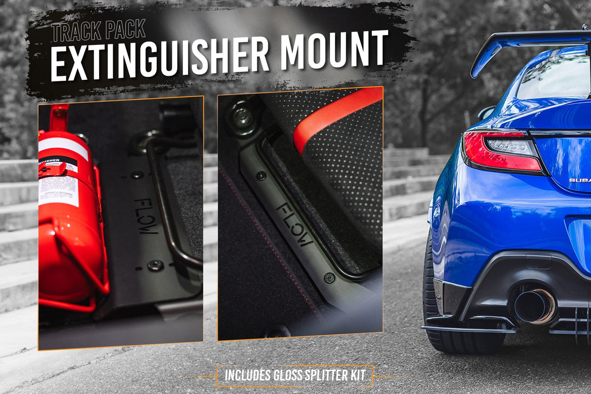 Flow Designs - ZD8 BRZ STI Full Lip Splitter Set (GLOSS BLACK)