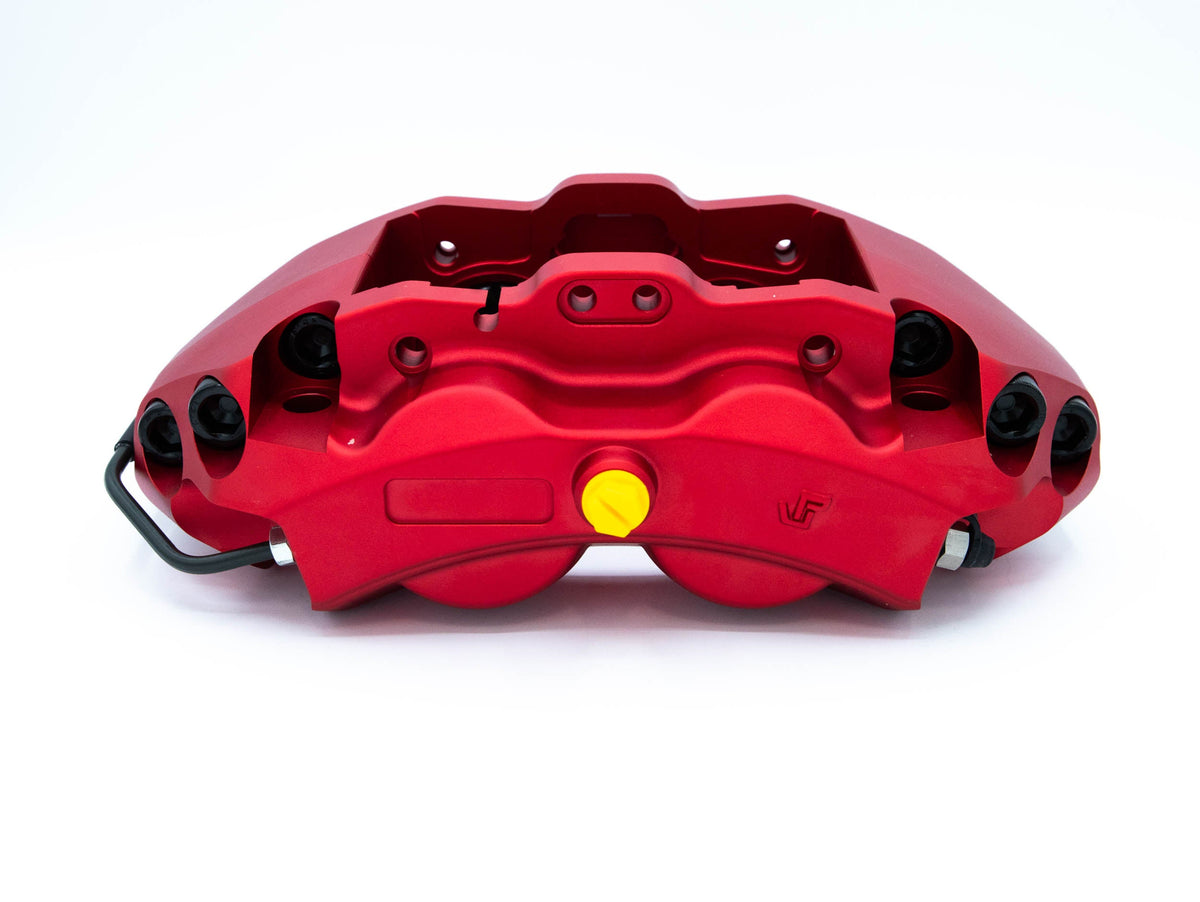 GrimmSpeed 02-21 Subaru WRX/STI 4-Piston Brake Caliper Kit - Red (For 340mm Rotor) - GRM.1170.1.RED