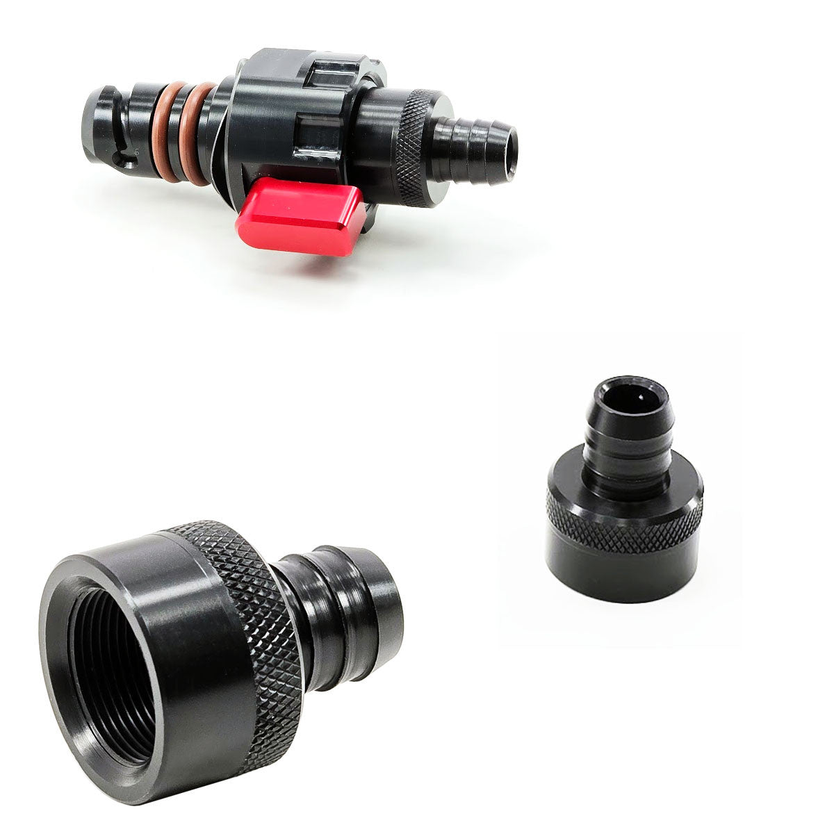 UPR - QT Oil Drain Valve Barb Fitting (fits Ford Mustang F150 Raptor Edge Explorer Bronco) - H3025-01 for 2011-2023 Ford Bron