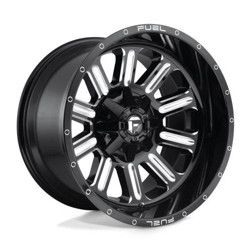 Fuel Off-Road Aluminum Wheels 20X9 Hardline D620 Gloss Black Milled