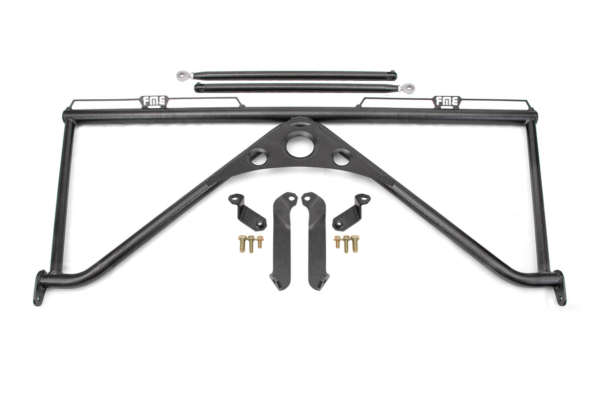 BMR Suspension 16-24 6th Gen Camaro Harness Bar - Black Hammertone - HB360H