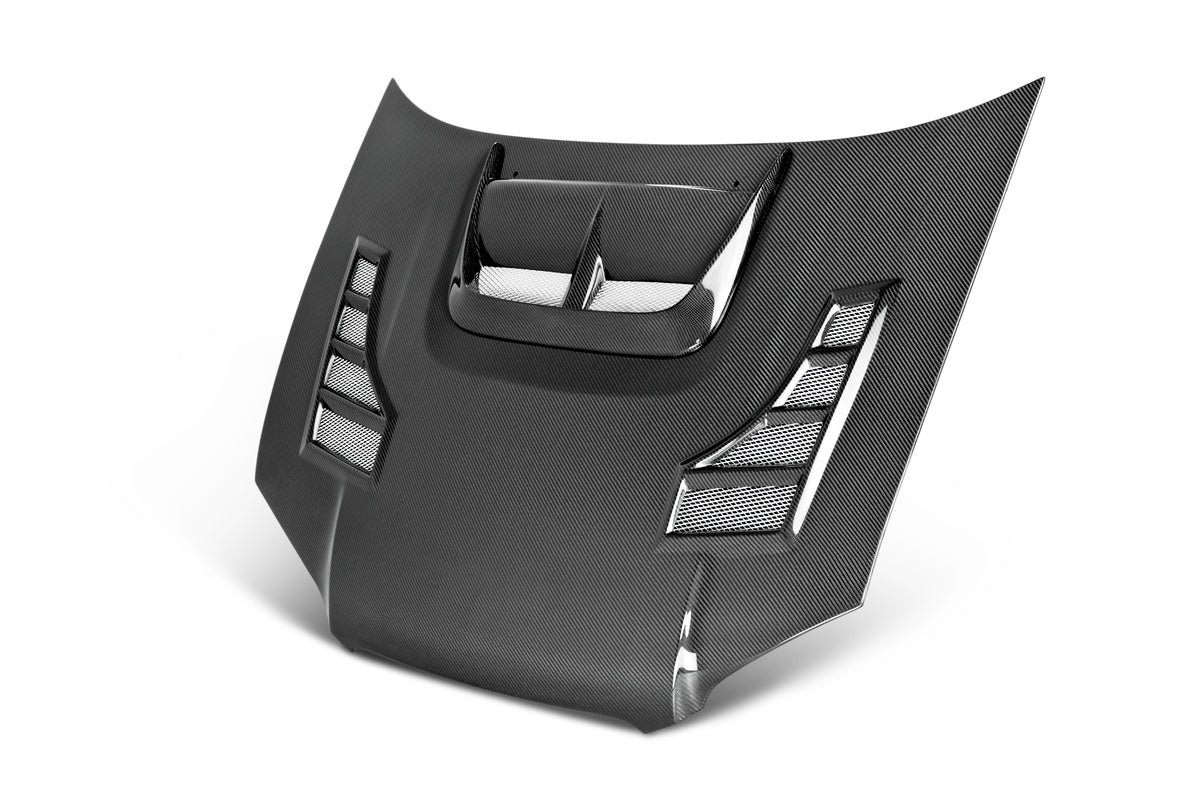 Seibon 04-05 Subaru WRX/STi CW Carbon Fiber Hood - HD0405SBIMP-CW