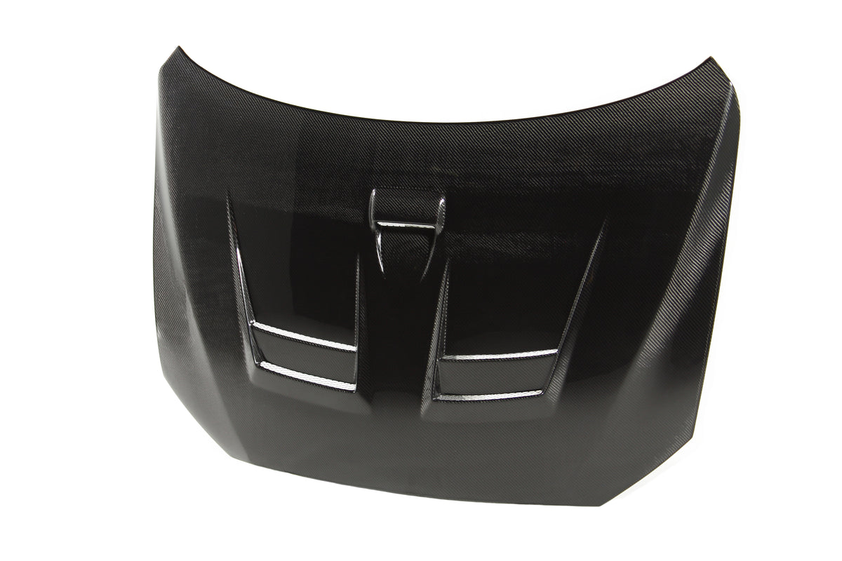 Seibon 08-09 Mitsubishi Lancer (CYA4/5A) DV Style Carbon Fiber Hood - HD0809MITLAN-DV