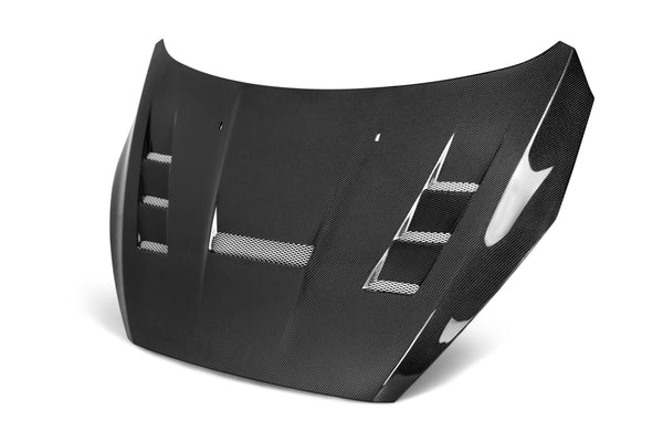 Seibon 15-17 Ford Focus TV-Style Carbon Fiber Hood - HD16FDFO-TV