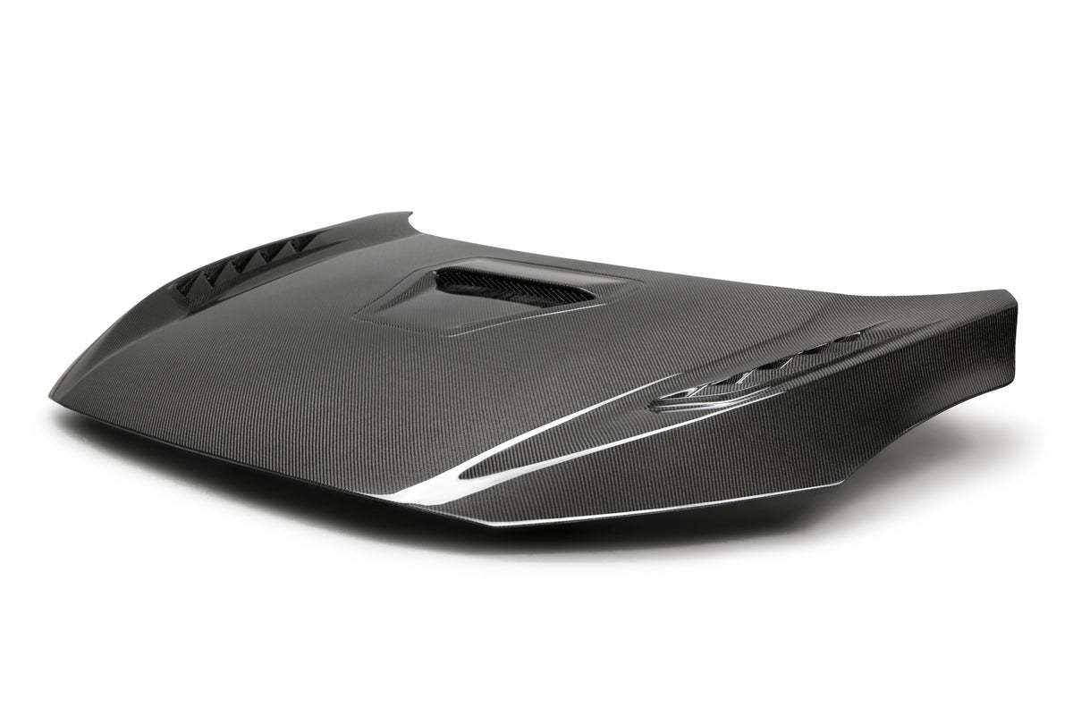 Seibon 17-20 Honda Civic Type-R (FK8) TSII Style Carbon Fiber Hood - HD17HDCVR-TSII